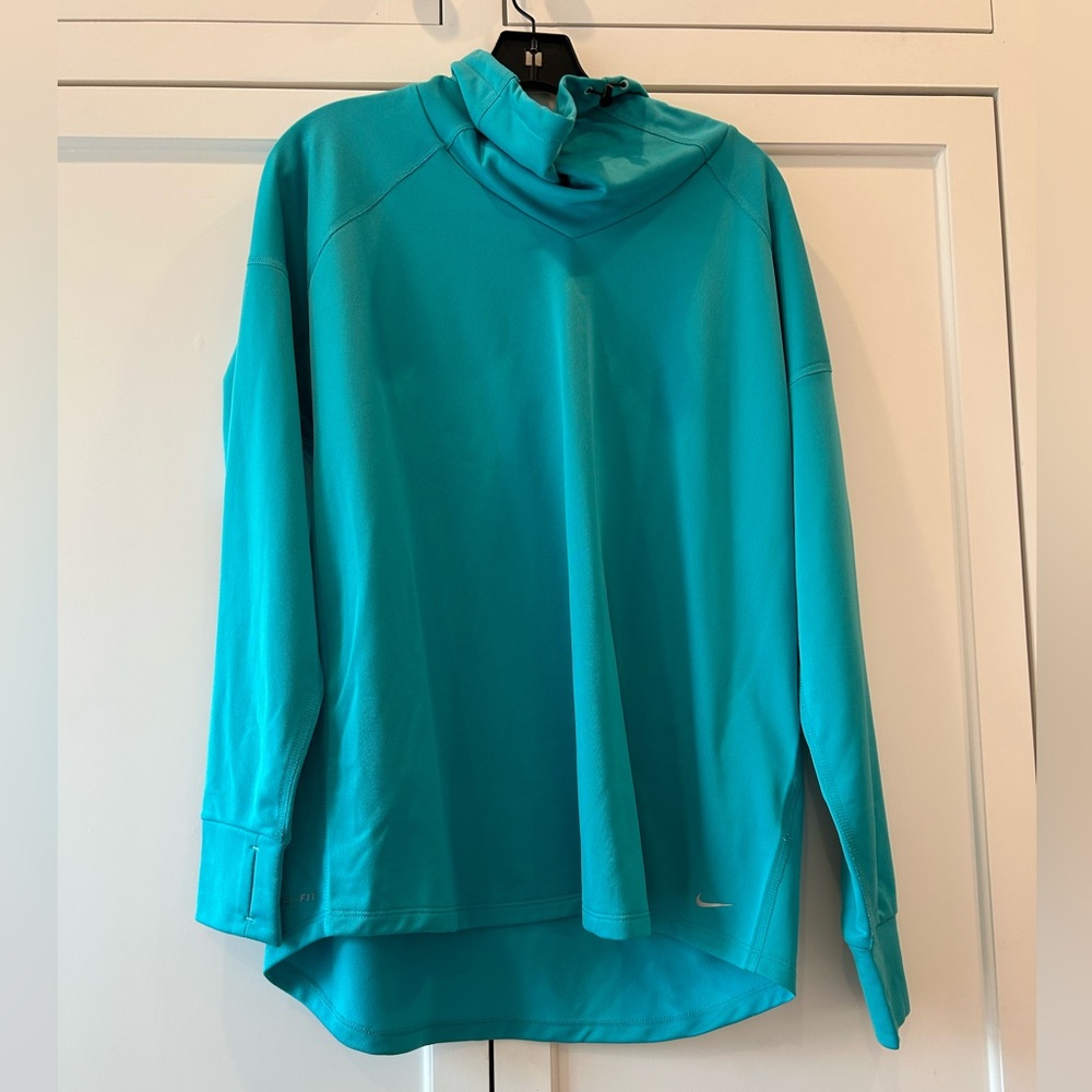 Turquoise Nike Dri Fit Pullover